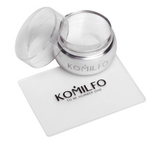 Штамп + скрапер KOMILFO (прозрачный) 5х7 см