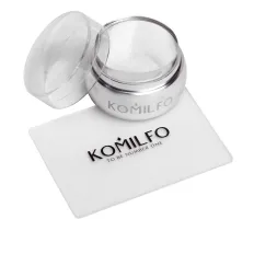 Штамп + скрапер KOMILFO (прозорий) 5х7 см