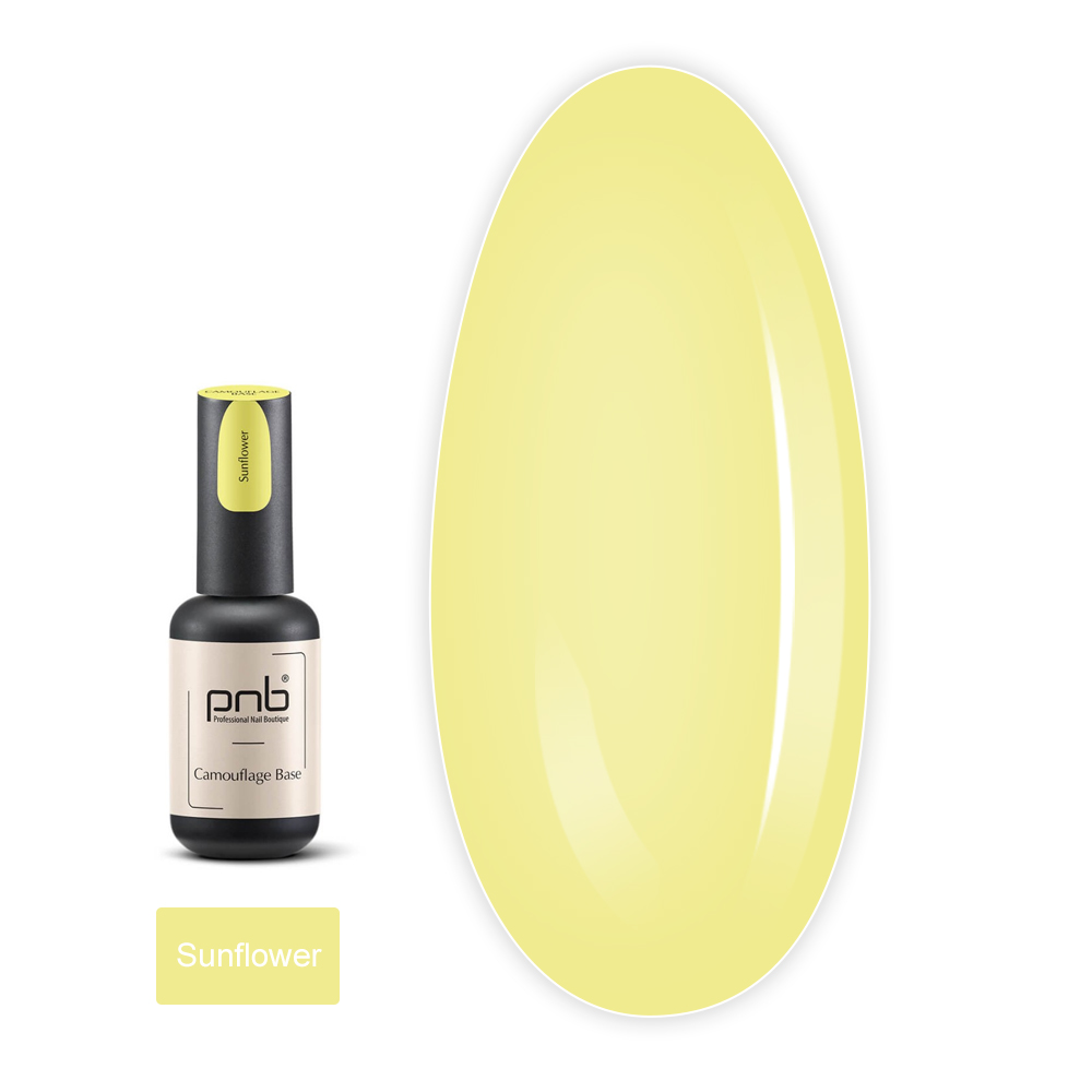 База для гель-лаку PNB UV/LED Camouflage Base 8 мл (Sunflower yellow peach)