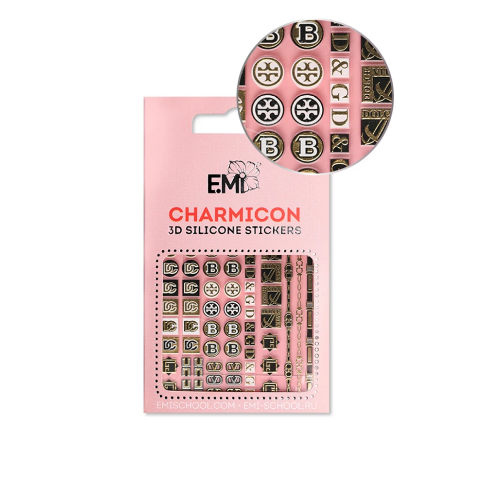 Наклейки для нігтів E.MI Charmicon 3D Silicone Stickers (164 Dolce Vita)