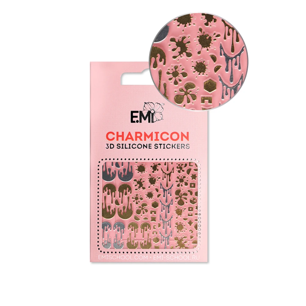 Наклейки для нігтів E.MI Charmicon 3D Silicone Stickers (165 Абстракція)