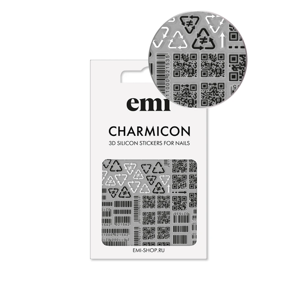 Наклейки для нігтів E.MI Charmicon 3D Silicone Stickers (175 Шифр)