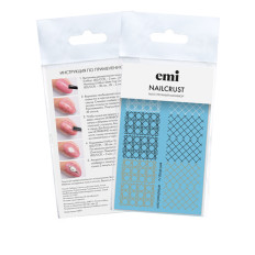 Трафарет-слайдер E.MI NailCrust (55 Стігний манікюр)