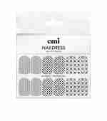 Наклейки для ногтей E.MI Charmicon 3D Silicone Stickers (159 Квадраты серебро)