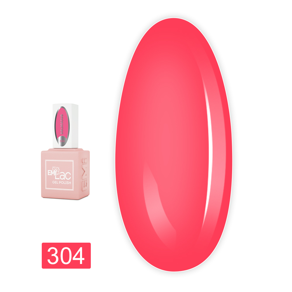 Гель лак E MiLac 6 мл (304 Вкусный)