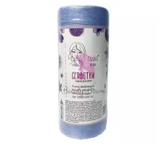 Салфетки Panni Mlada гладкая 20х20 см 40 гм2 100 шт в рул (Фиалка)