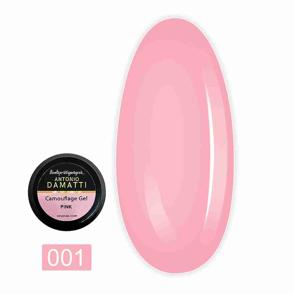 Гель ANTONIO DAMATTI Camouflage Gel UV 15 мл (001 Pink)