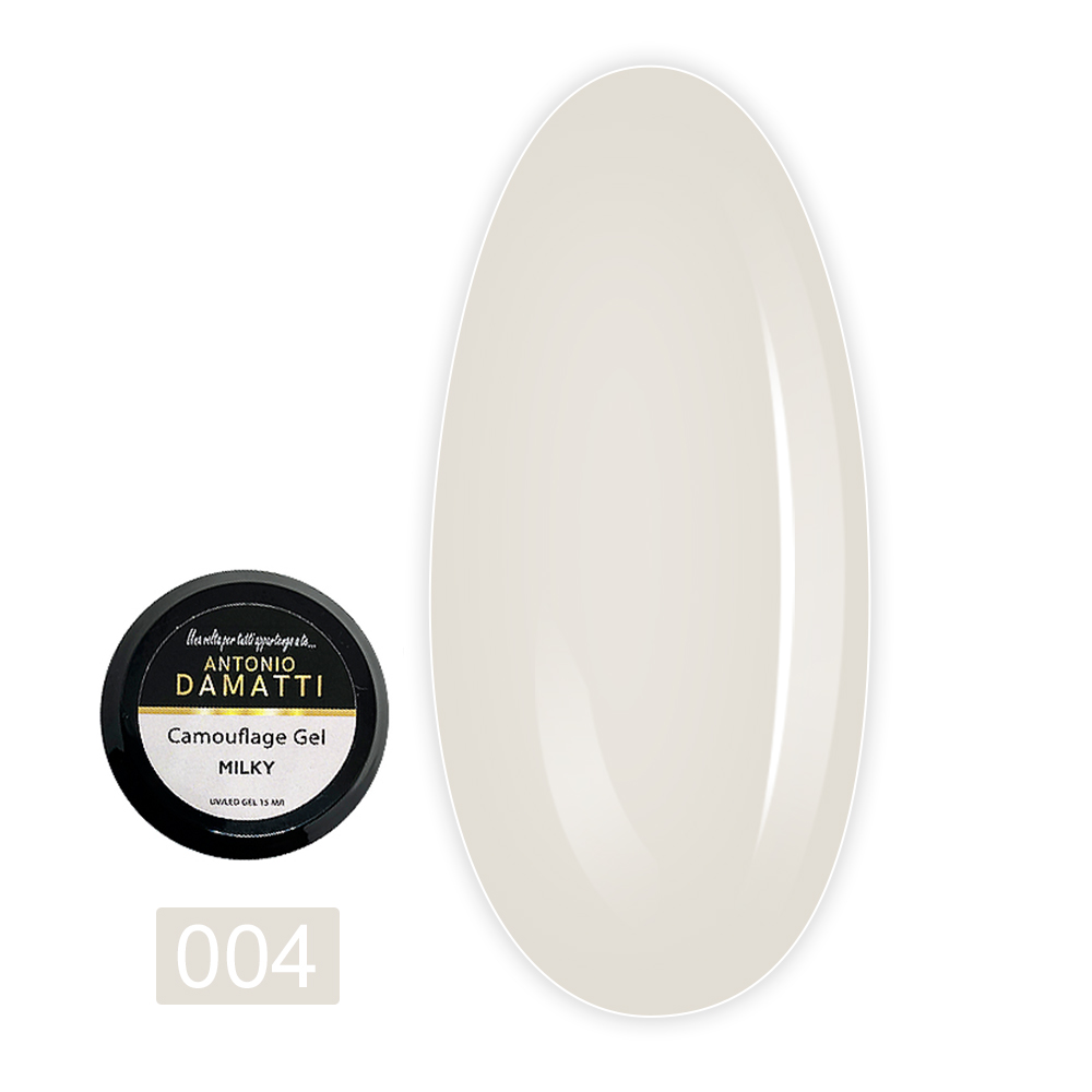 Гель ANTONIO DAMATTI Camouflage Gel UV|LED 15 мл (004 Milky)