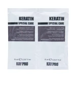 Набор KayPro Keratin с кератином для поврежденных волос (шампунь 15 мл + маска 15 мл)