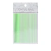 Наклейка гибкая Nail sticker (Линии неон салатовые)