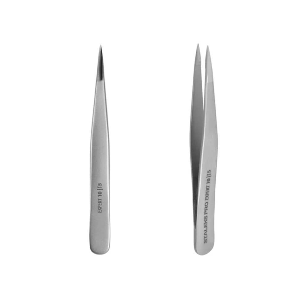 Пінцет для брів EXPERT TE-10/5 точковий