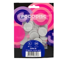 Файл - спонж сменный для педикюрного диска Сталекс PODODISK PRO L 25 шт