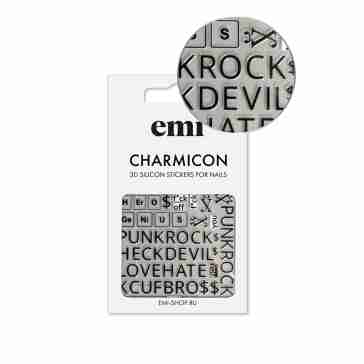 Наклейки для ногтей Charmicon 3D Silicone Stickers (183 Punk Rock)