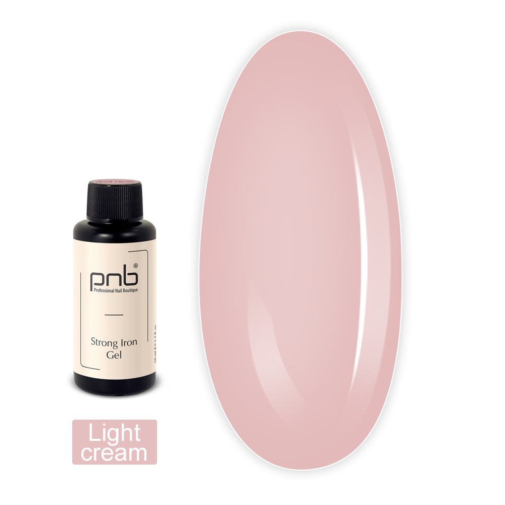 Гель PNB Strong Iron Gel UV/LED  50 мл (Light cream)