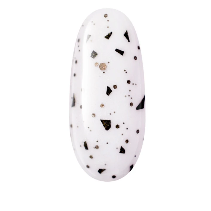 Топ для гель-лаку без липкого шару PNB Art Top Black Dots Matte no wipe 8 мл