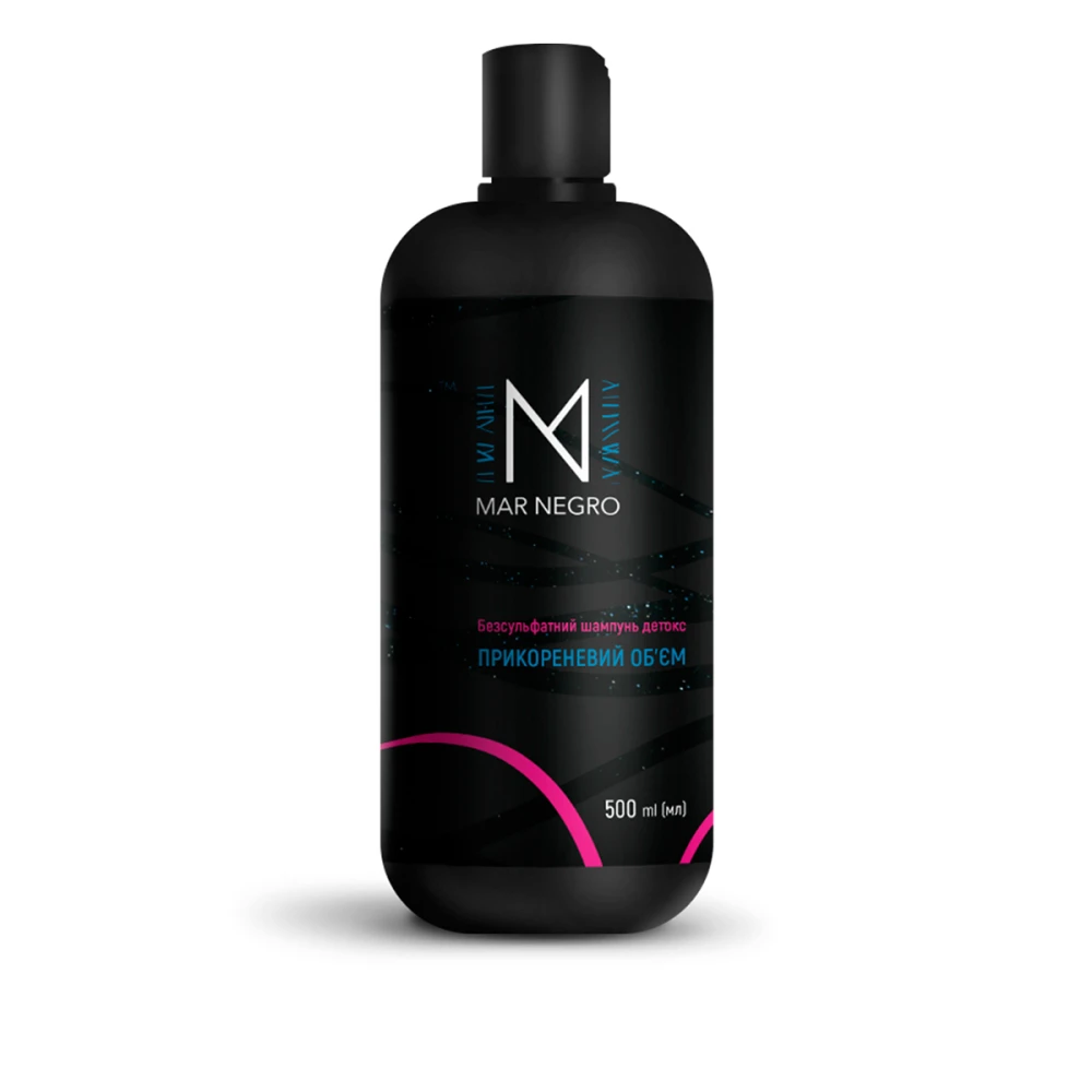 Шампунь безсульфатный INOAR "Mar Negro" для волос прикорневой объем 500 мл