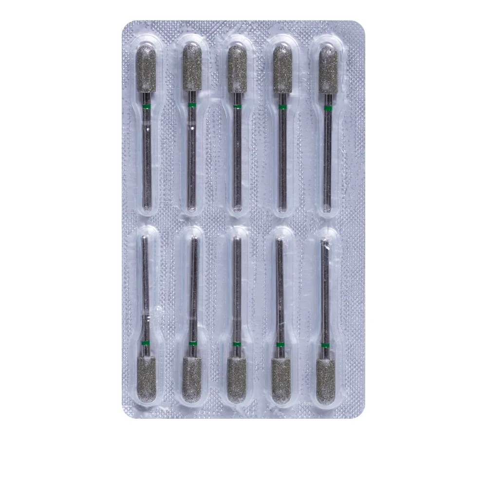 Фреза Алмазная 143 Цилиндр 10 шт (зеленая 143.534.050)