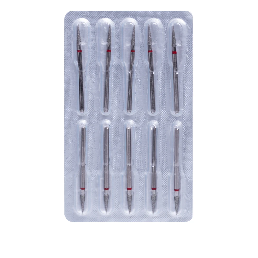 Фреза Алмазна 166 Конус заостр 10 шт (червона 166.514.025)