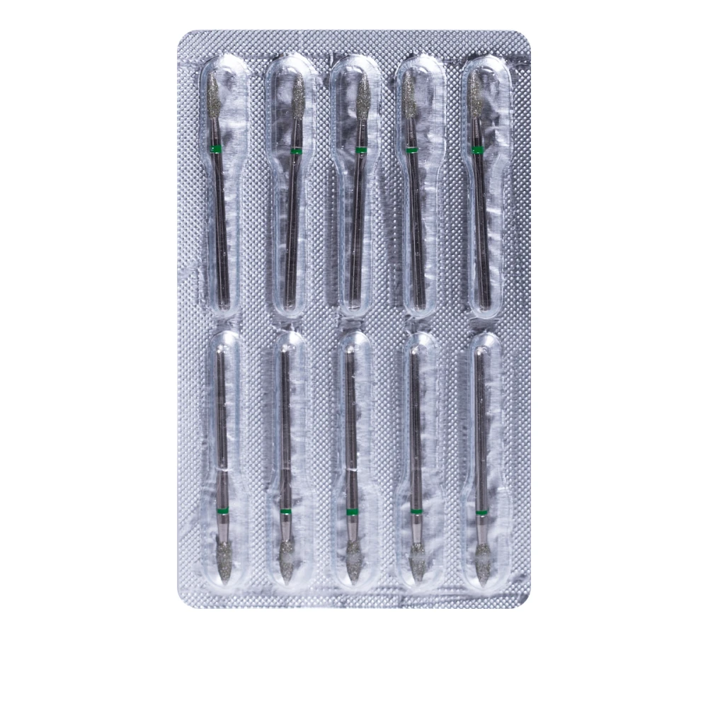 Фреза Алмазная 243 Пламя 10 шт (зелена 243.534.027)