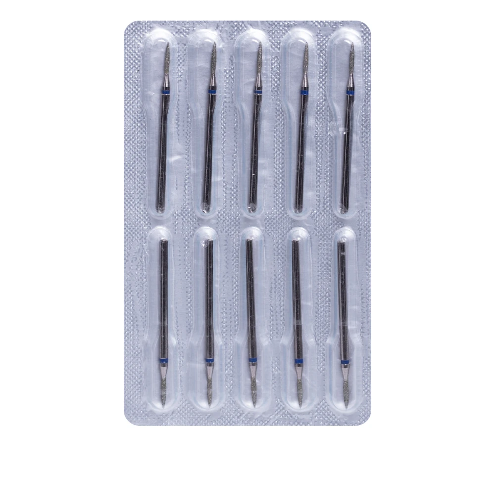 Фреза Алмазная 243 Пламя 10 шт (синяя 243.524.012)