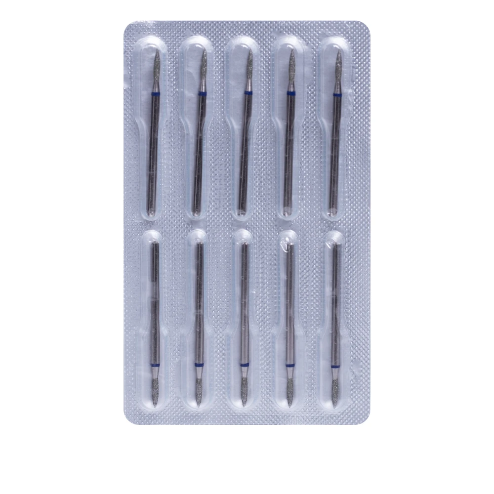 Фреза Алмазная 243 Пламя 10 шт (синяя 243.524.018)