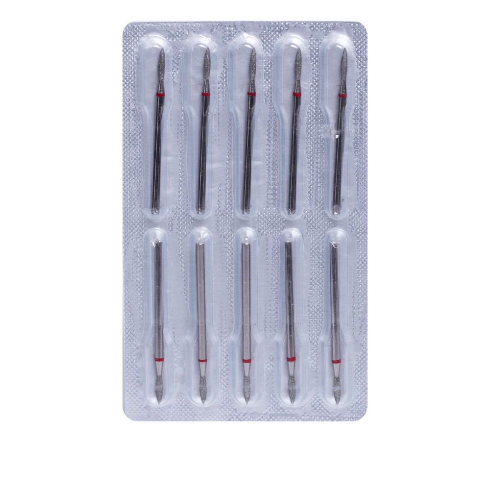 Фреза Алмазная 243 Пламя 10 шт (красная 243.514.018)