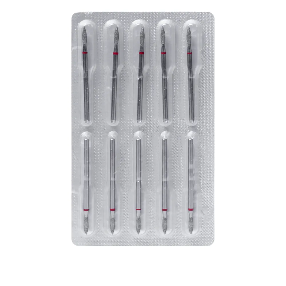 Фреза Алмазная 243 Пламя 10 шт (красная 243.514.021)