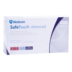 Перчатки нитрил без пудры нестерильные SafeTouch Advanced Violet 100 шт р S