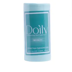Салфетки Doily Infinity глад 20*20 55 гм 100 шт в рул (Мятный)