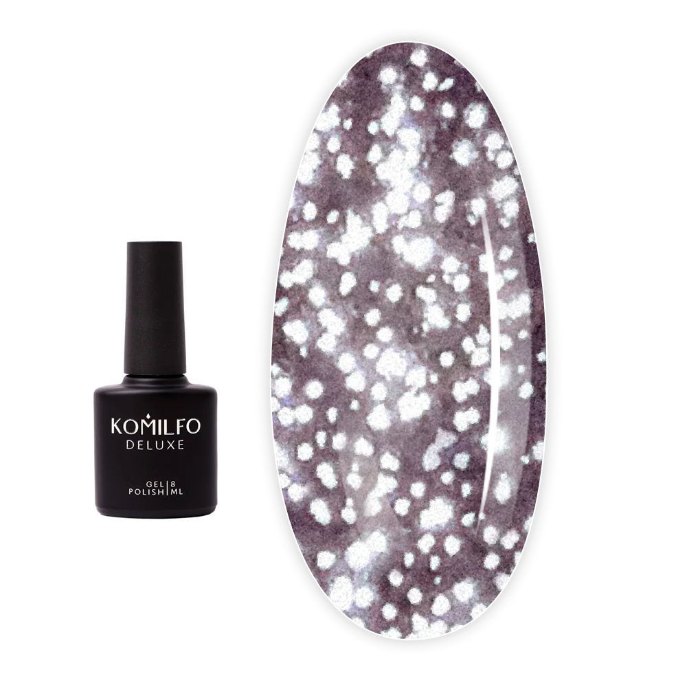 Топ світловідбивний KOMILFO No Wipe Luminous для гель-лаку без липкого шару 8 мл