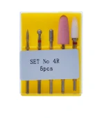 Набор фрез для маникюра (Red 5 (алмазные+полимерные+керамические))