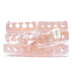 Разделители пальцев силиконовый для педикюра 10 пар (Оранжевый)