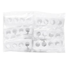 Разделители пальцев силиконовый для педикюра 10 пар (Белый)