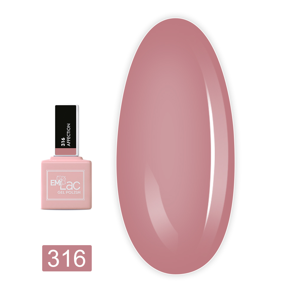 Гель лак E.MI Lac 6 мл (316 Affection)