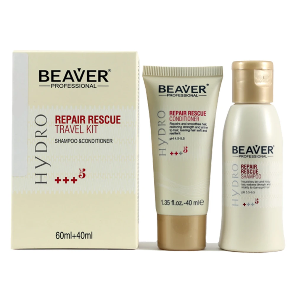 Набор дорожный для интенсивного обновления BEAVER Шампунь 60 мл+Кондиционер 40 мл