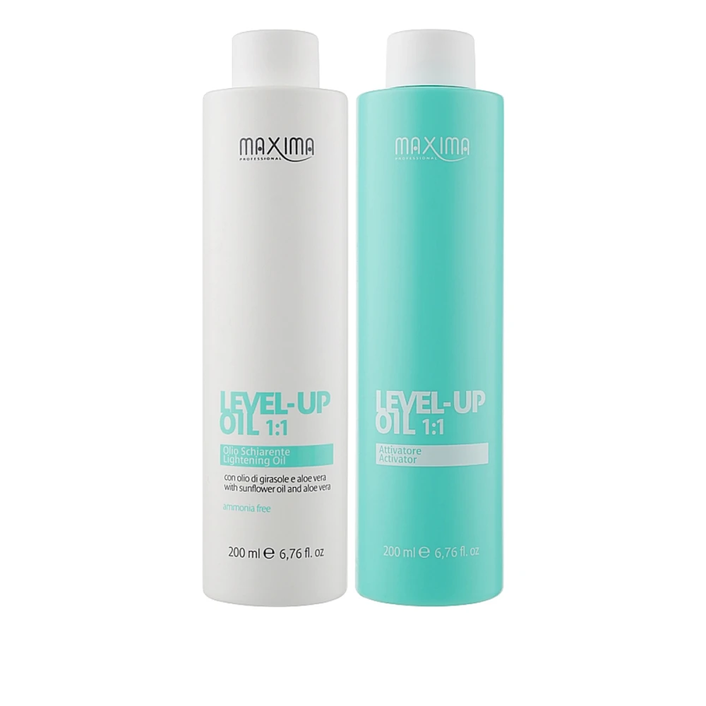 Масло осветляющее для волос прогрессивного действия Maxima Level Up Oil 2*200 мл