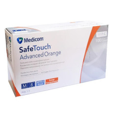 Рукавички нітрил без пудри нестерильні SafeTouch Advanced Orange 100 шт р M