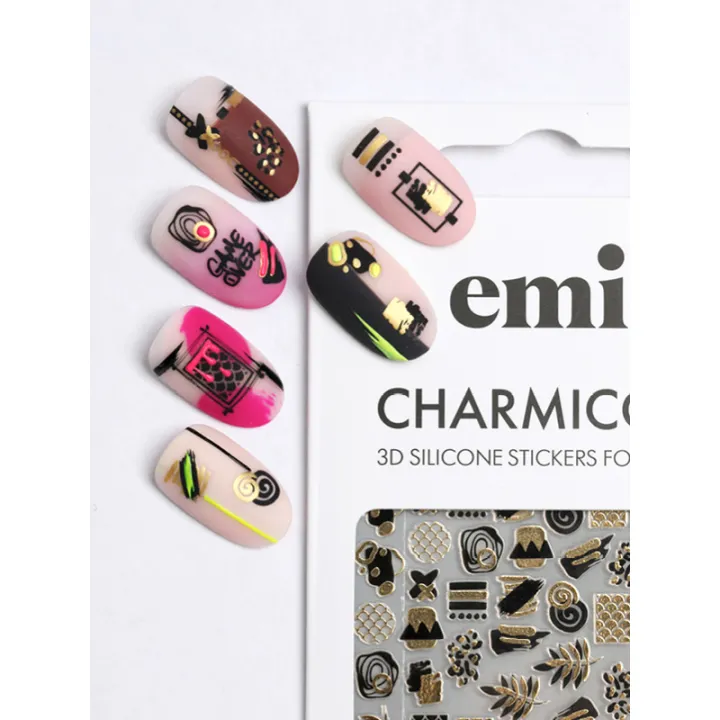 Наклейки для нігтів E.MI Charmicon 3D Silicone Stickers (187 Акценти)