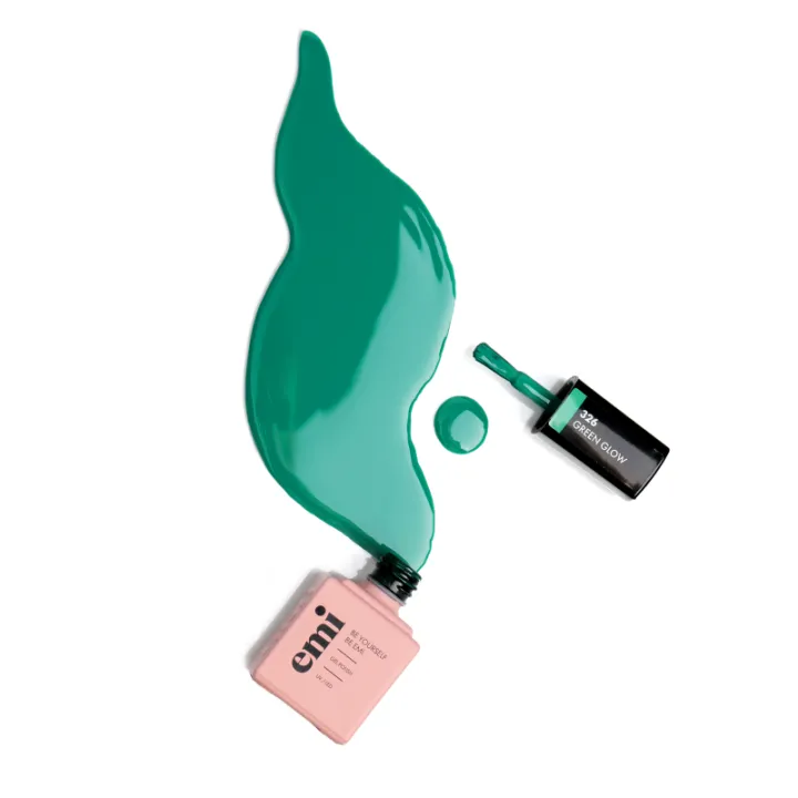 Гель-лак E MiLac 9 мл (326 Зелене свічення)