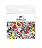 Слайдер-дизайн E.MI NailDress (73 Газетный принт цвет)