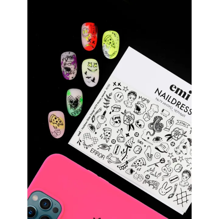 Слайдер-дизайн E.MI NailDress (79 Интро черный)