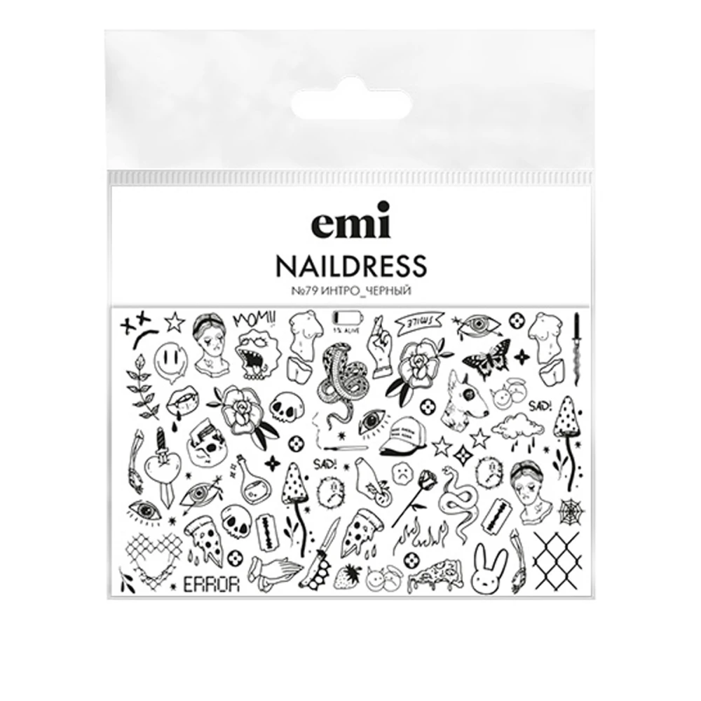 Слайдер-дизайн E.MI NailDress (79 Интро черный)