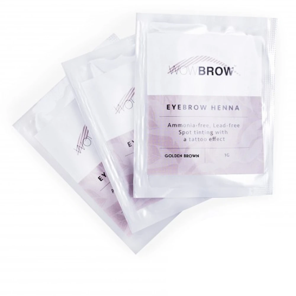 Набор хна Vivienne Wowbrow для бровей (3 сашета 1 гр) (Golden Brown)