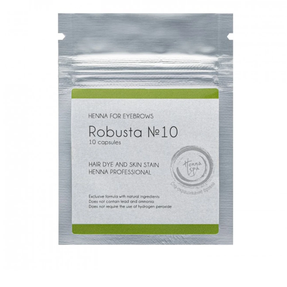 Хна в капсулах Vivienne Henna SPA 10 капсул (Robusta)