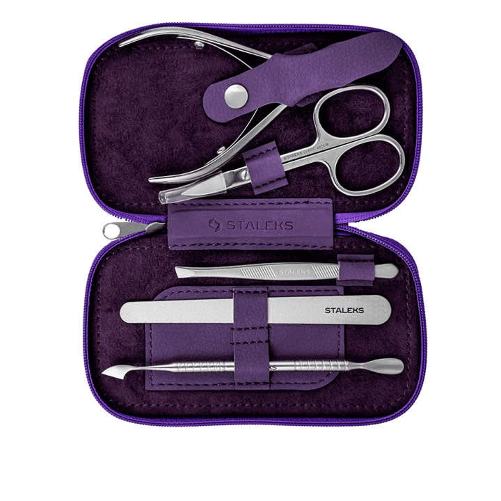 Набор маникюрный Сталекс For Lady (Фиолетовый)