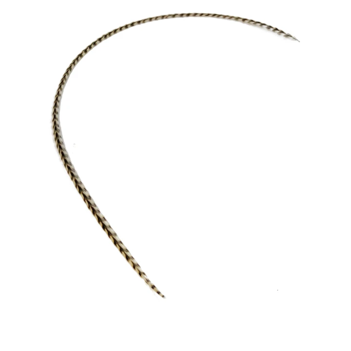 Перо для волос UrbanBird Standart (23-25 см) (Striped White-Black)