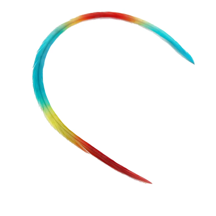 Перо для волос UrbanBird Standart + (26-29 см) (Bali)