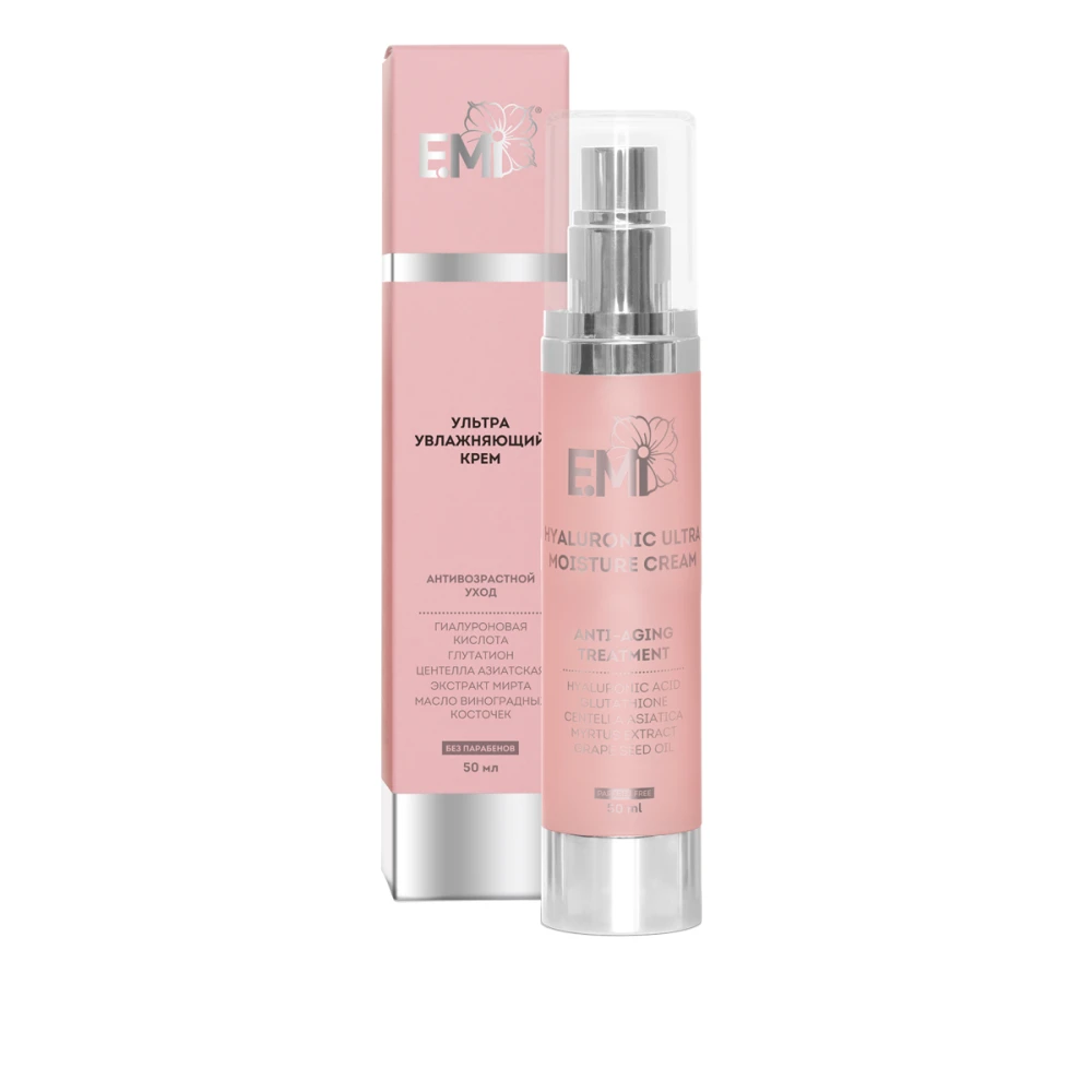 Крем с гиалуроновой кислотой E.MI ультра увлажняющий 50 мл
