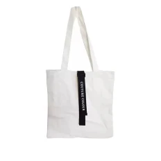 Сумка COUTURE білачорна зі стрічкою