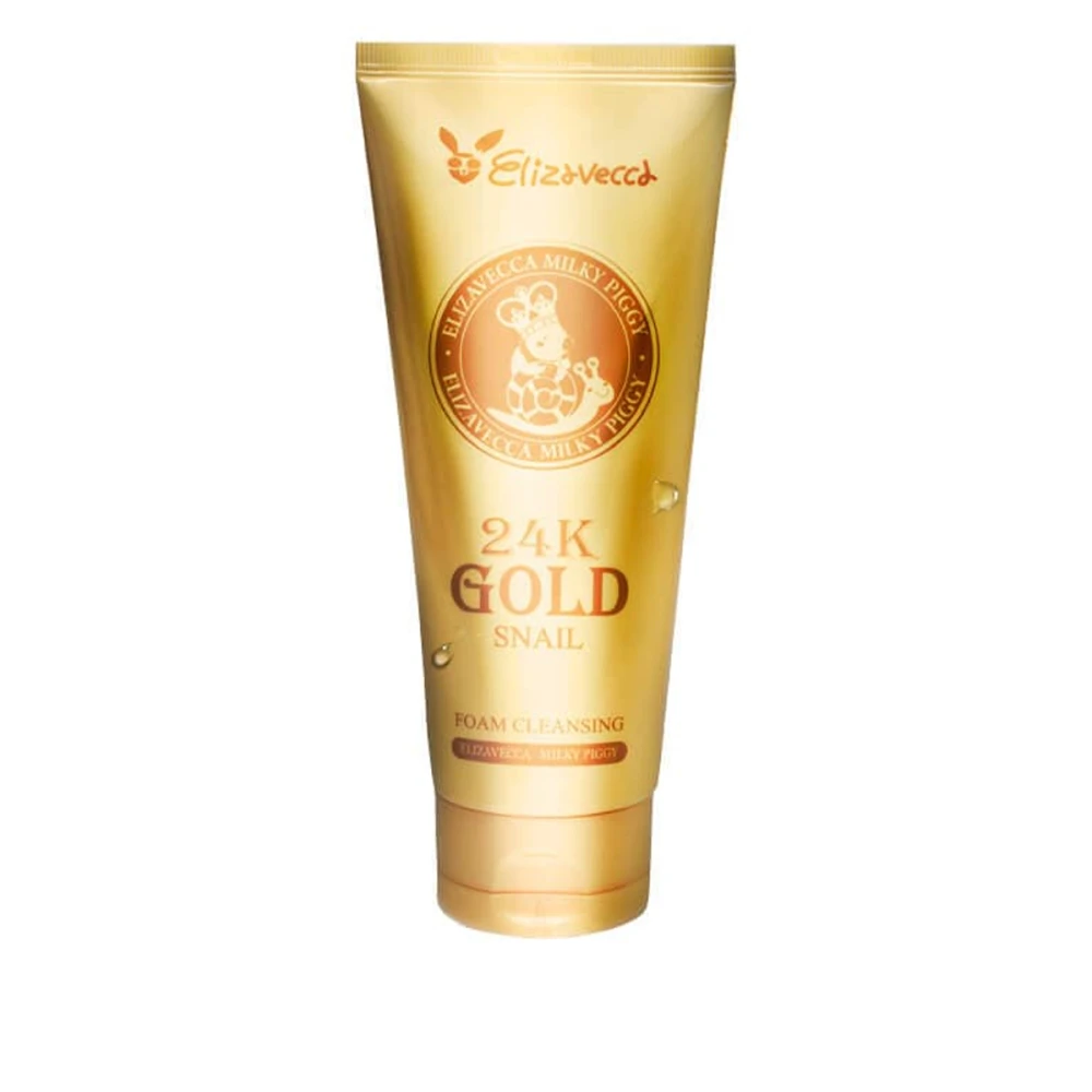 Пенка Elizavecca очищающая с муцином улитки и 24к золотом 24к Gold Snail Cleansing Foam 180 мл